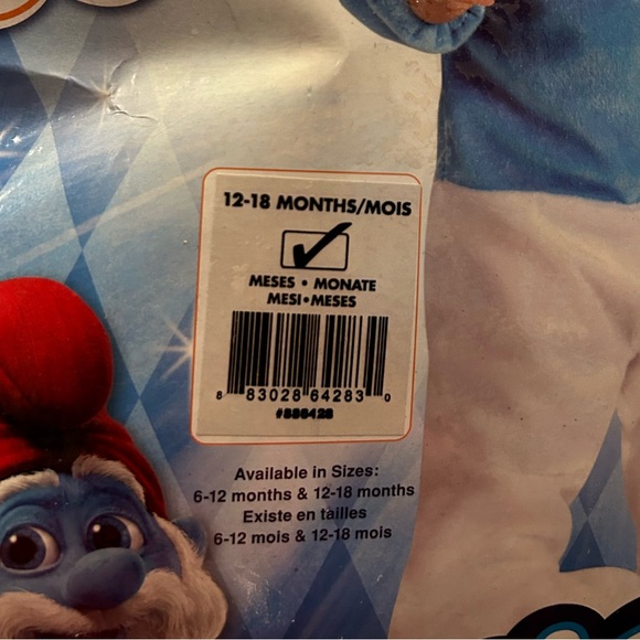 Smurf Costume 12-18 months - Picture 2 of 3